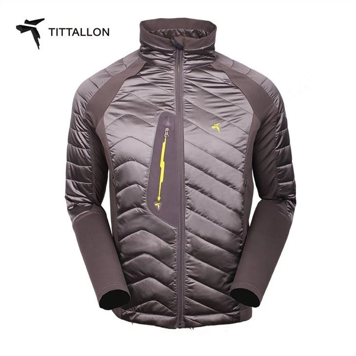 Men's Hybrid Midlayer Outdoor Waterproof Windproof Breathable Sport Fitness Wear